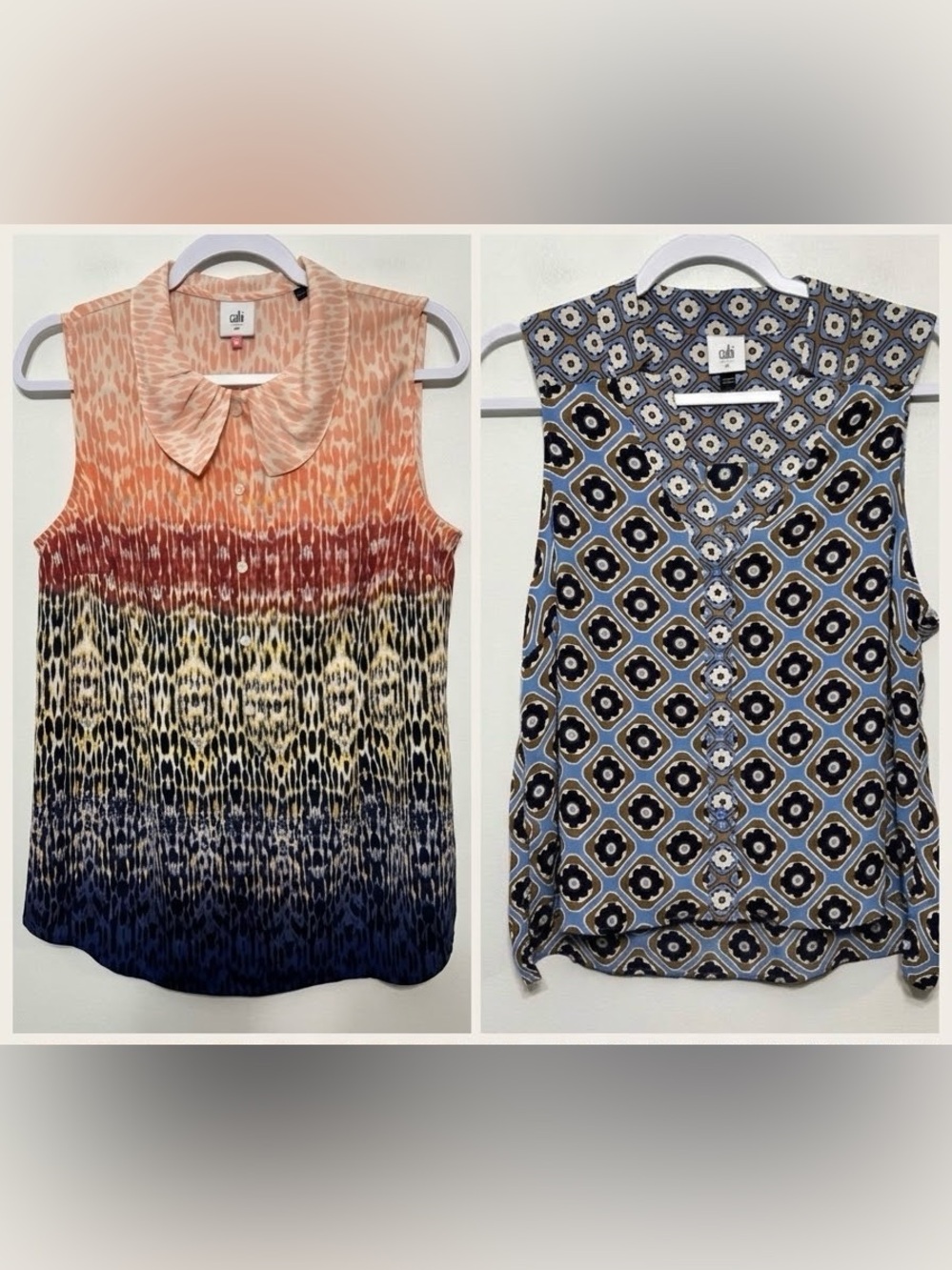 Cabi Blouses Lot of 2 Style 6320 and 3078 Womens Size Medium